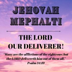 Jehovah mephalti in the bible