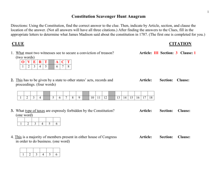 U.s. constitution scavenger hunt answer key pdf