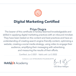 Hubspot academy social media marketing exam answers