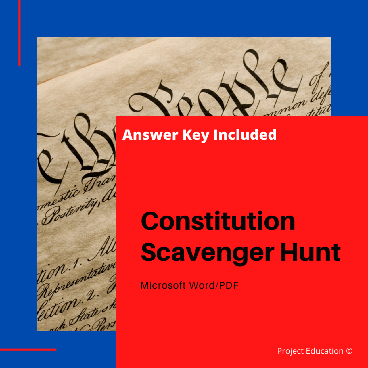 U.s. constitution scavenger hunt answer key pdf